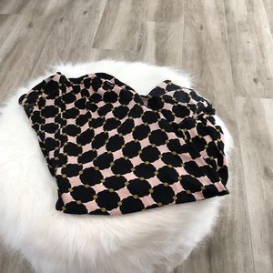 AnnTaylor geo tunic blouse w/ cuff wrists